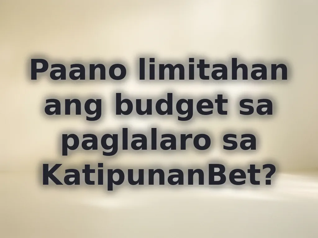 Budget management guide