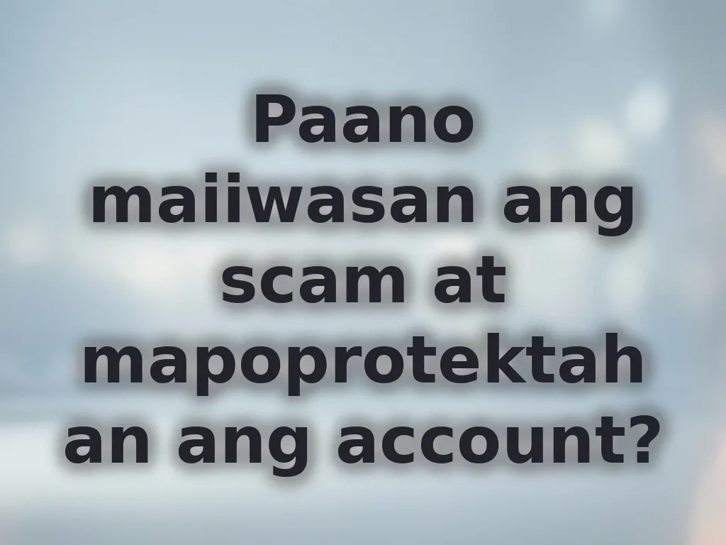 Account security guide